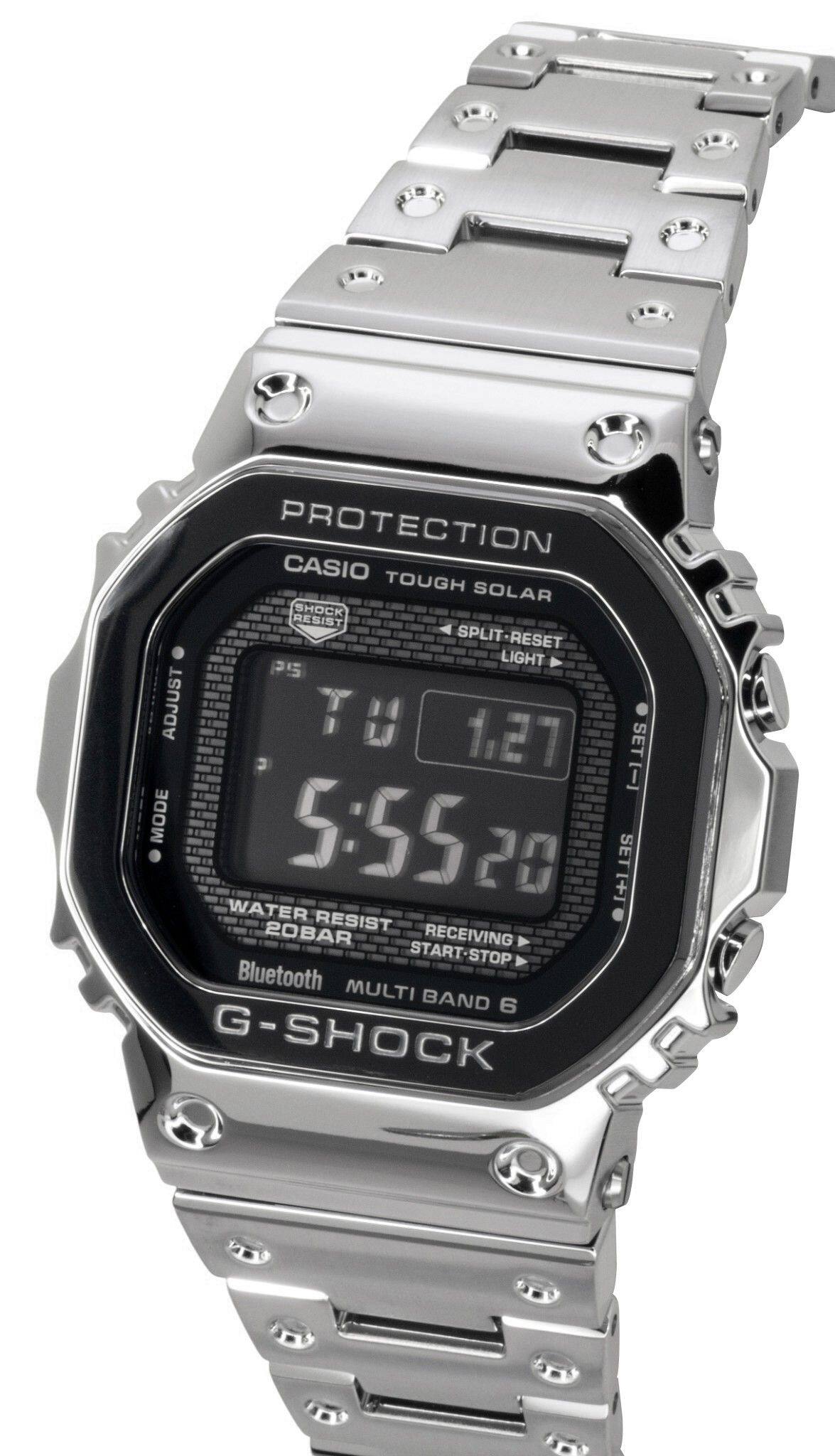 PROTECTION  
CASIO TOUGH SOLAR  
SHOCK RESIST  
SPLIT-RESET  
SPLIT LIGHT  
P5  
ADJUST  
TU  
1,27  
3  
SET(-)  
MODE  
5:5520  
20  
SET  
F  
WATER RESIST  
20BAR  
RECEIVING  
START-STOP  
Bluetooth  
MULTI BAND 6  
G-SHOCK