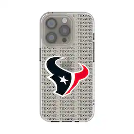 Keyscaper - NFL - Houston Texans - iPhone Clear Text Backdrop Design Case - 15 - Multicolor