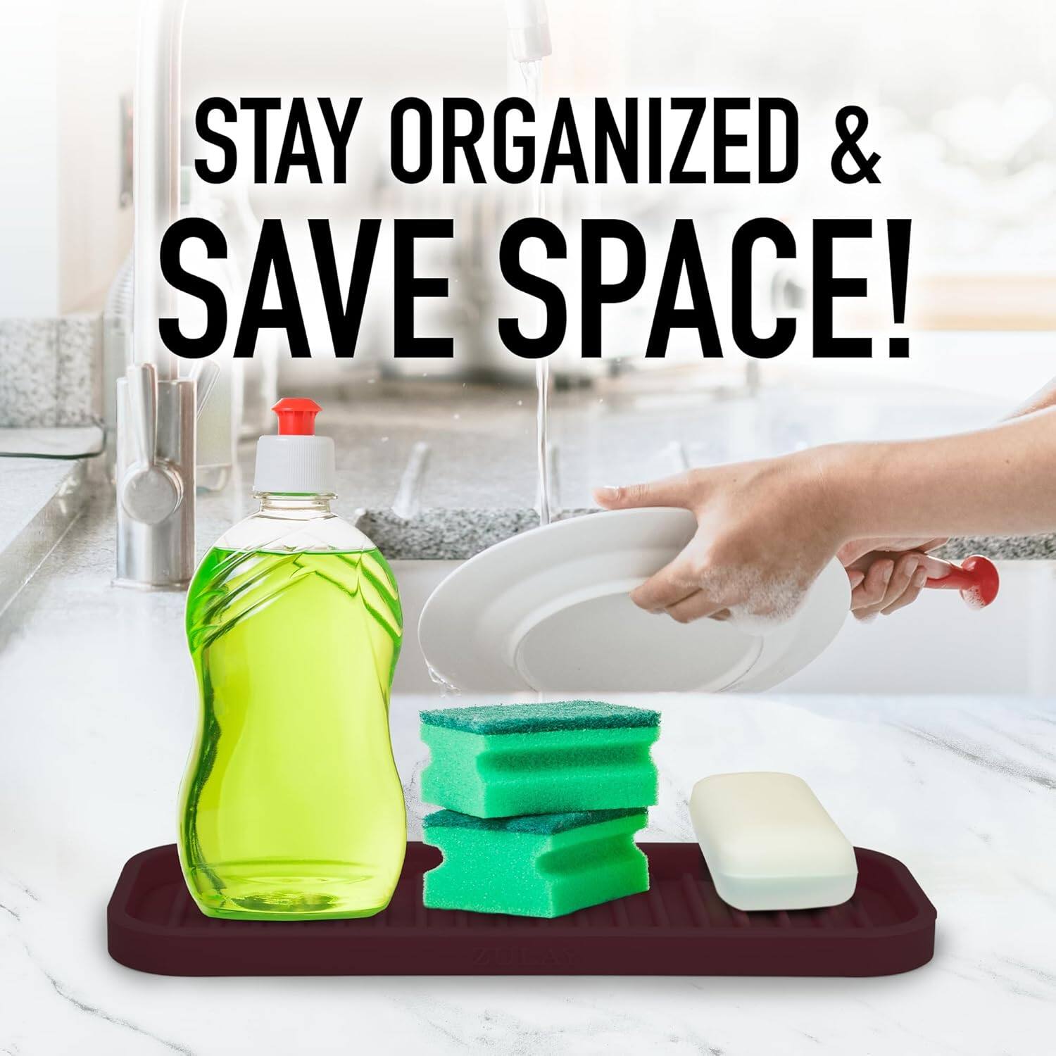 STAY ORGANIZED & SAVE SPACE!