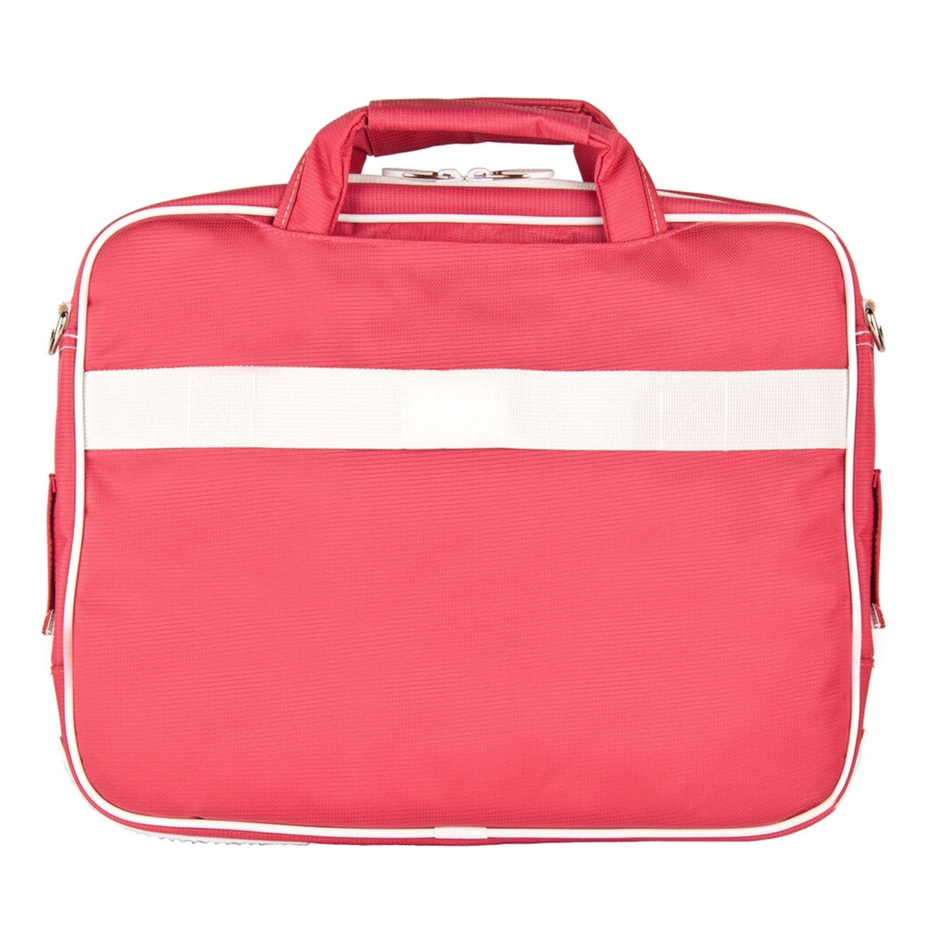 Angle. Kitcheniva - Laptop Sleeve Case Shoulder Bag For 13" Laptop Pink/White - Pink/White.