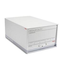 Staples - Medium Duty File Drawers, Legal/Gray, 6/Carton - White/Gray
