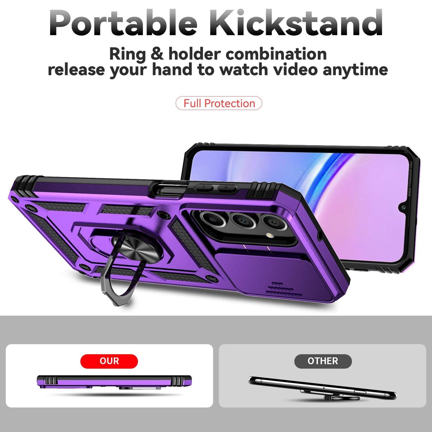 Portable Kickstand  
Ring & holder combination release your hand to watch video anytime  
Full Protection  

OUR  
OTHER