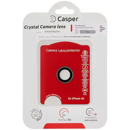 Casper
Crystal Camera lens
tempered glass
Protect your camera lenses from unexpected accidents!
Camera Lens protector
Fingerprint Reduction
Dust Prevention
Scratch Resistant
Easy Installation
Bubble Free
HD Pixel
for iPhone Air
Casper Technology
Perfect fit
Installation instructions
Lens Remover