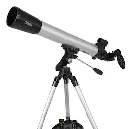 National Geographic - 70mm Refractor Telescope Adjustable Height Tripod - Silver