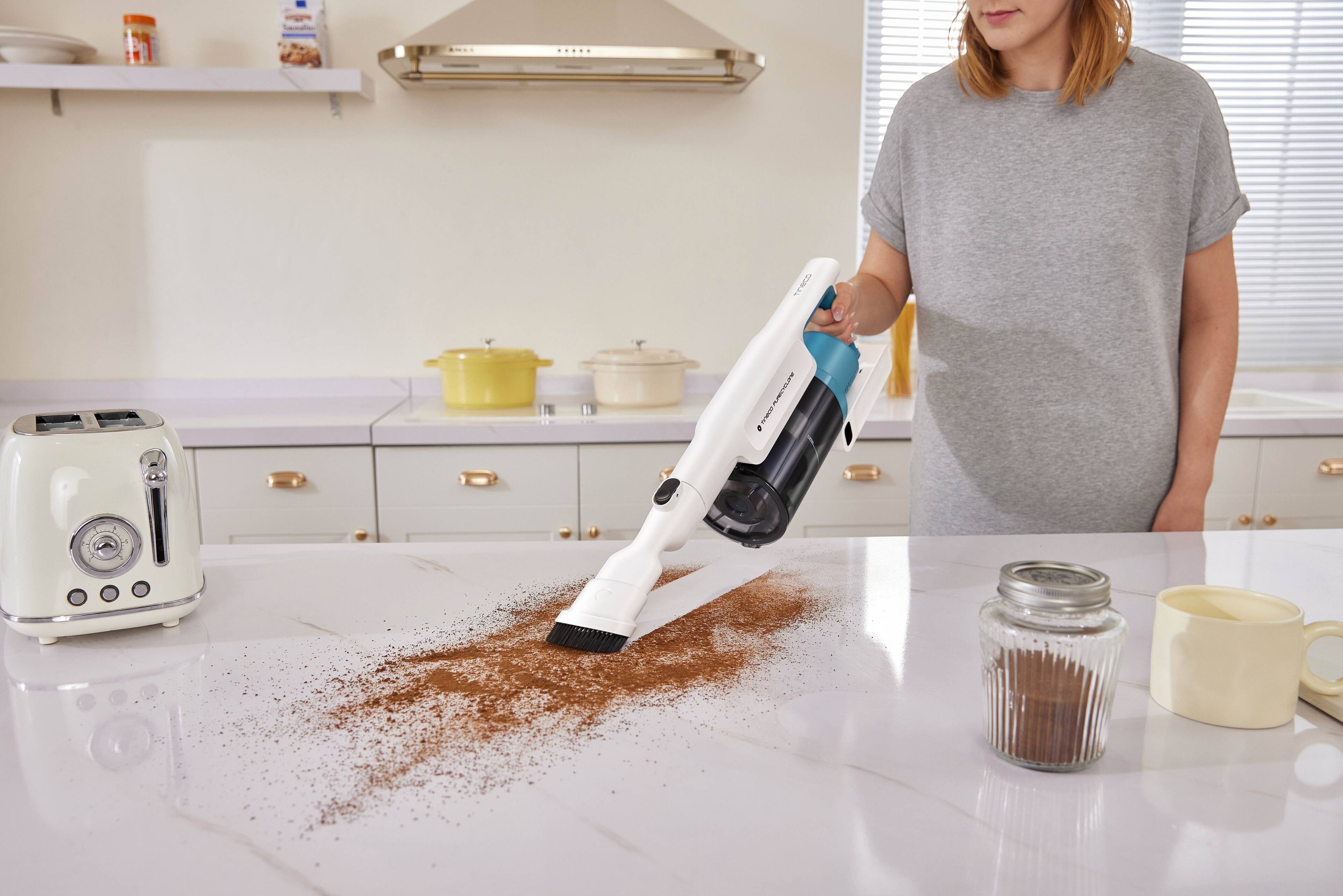 Alt View 6. Tineco - Tineco GO Cordless Stick Vacuum, 40-Minute Runtime, Teal, Multi Surface Cleaning on Carpets & Hard Floors (GO201) - White.