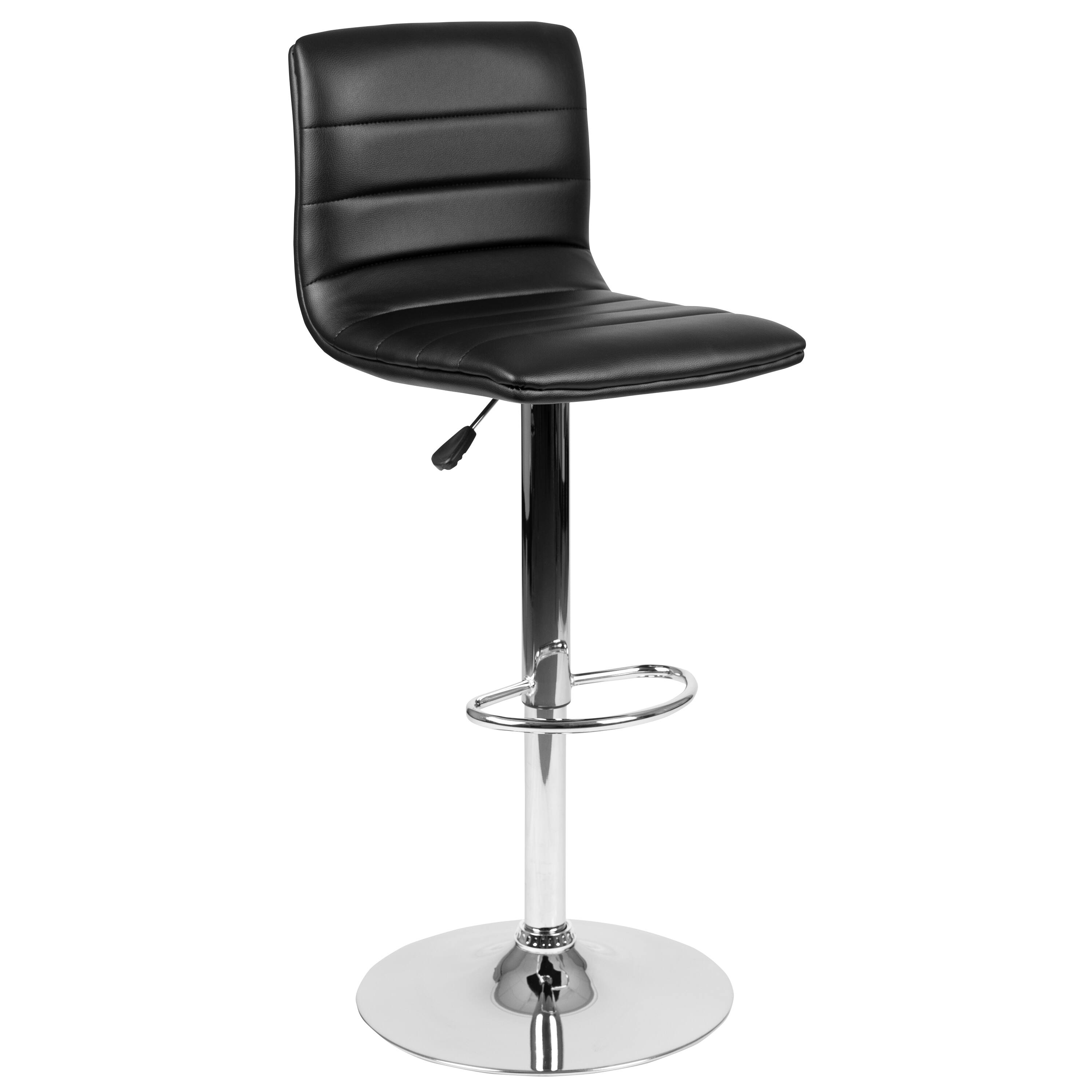 Emma + Oliver Coti Modern Channel Tufted Upholstered Height Adjustable ...