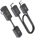 MINIX - USB-C HDMI Wireless Extender, USB C Transmitter and HDMI Receiver Wireless Display Dongle, 1080P 60Hz, Plug & Play - Black