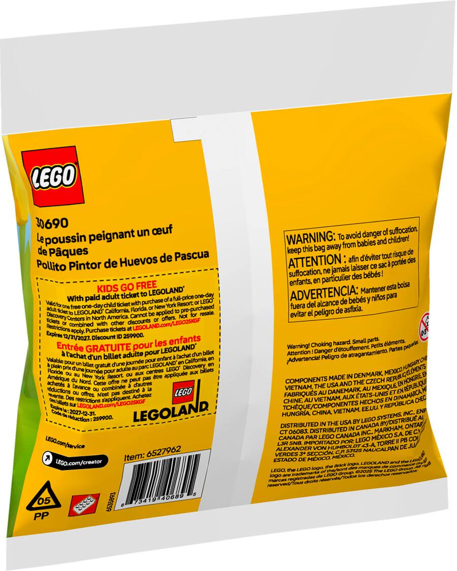 LEGO Creator Easter Egg Chick Painting Fun Building Kit 30690 6527962 ...