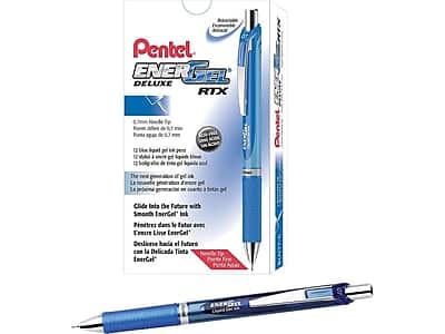 Pentel - EnerGel Deluxe RTX Retractable Gel Pens, Medium Point, 0.7mm, Blue Ink, Dozen (BLN77-C) price history on PriceWatchPro