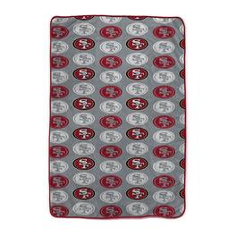 Pegasus - San Francisco 49ers 66" x 95" Oversized Logo Roll Ultra Cozy Blanket - Multicolor