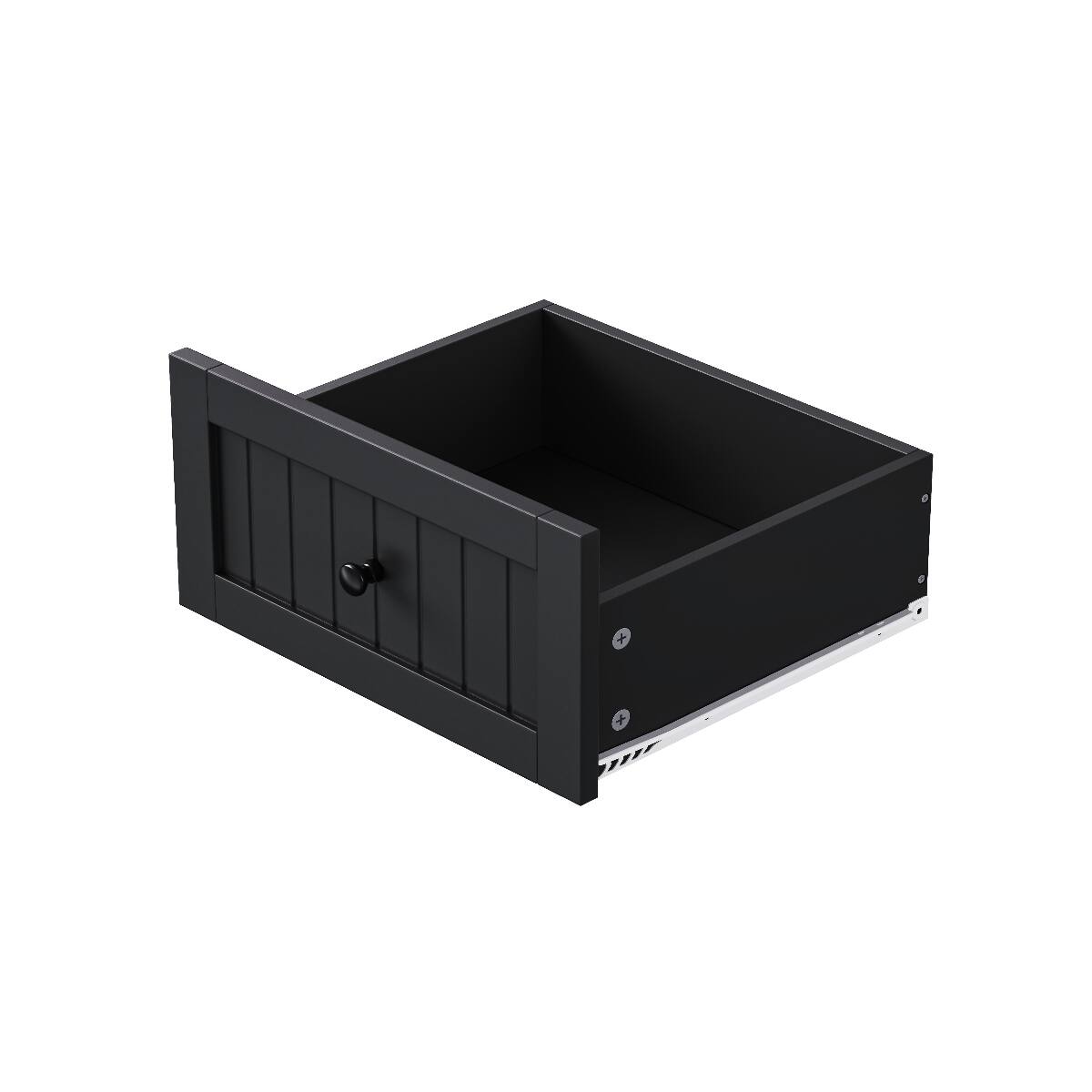 Angle. Loheer - Loheer 48 inch Kitchen Island with Drop Leaf, Power Outlet and Rolling Kitchen Storage Cart, Black - Black.