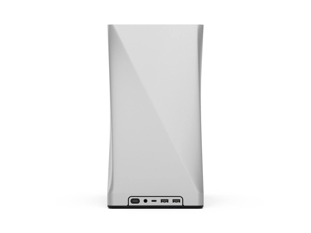 Alt View 1. Fractal Design - Fractal Design Era 2 Silver Anodized Aluminum/Steel Mini-ITX Compact Small Form Factor PC Case - Silver.