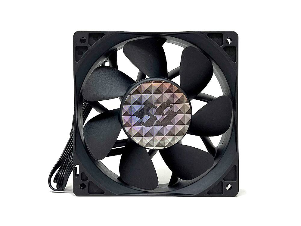 Front. Bluegears - b-BlasterPWM 120x38 2Ball PWM High Speed Fan ranging 1300 to 6500 RPM with 318 CFM - Black.