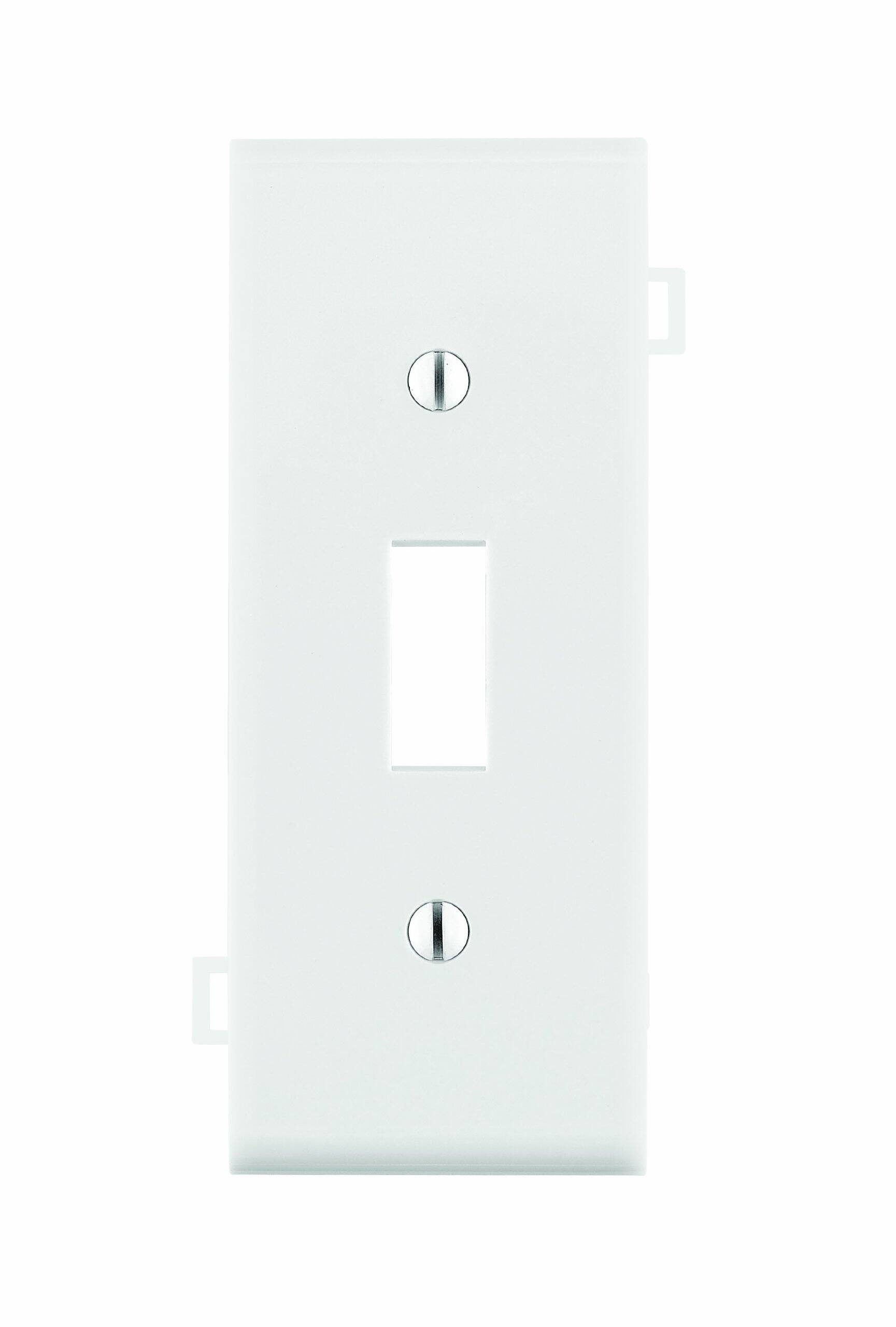 Leviton - 1 gang Thermoplastic Nylon Toggle Wall Plate 1 pk - White price history on PriceWatchPro