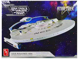 AMT - Skill 2 Model Kit U.S.S. Reliant NCC-1864 Space Craft "Star Trek II: The Wrath of Khan"(1982)Movie 1/537 Scale - White