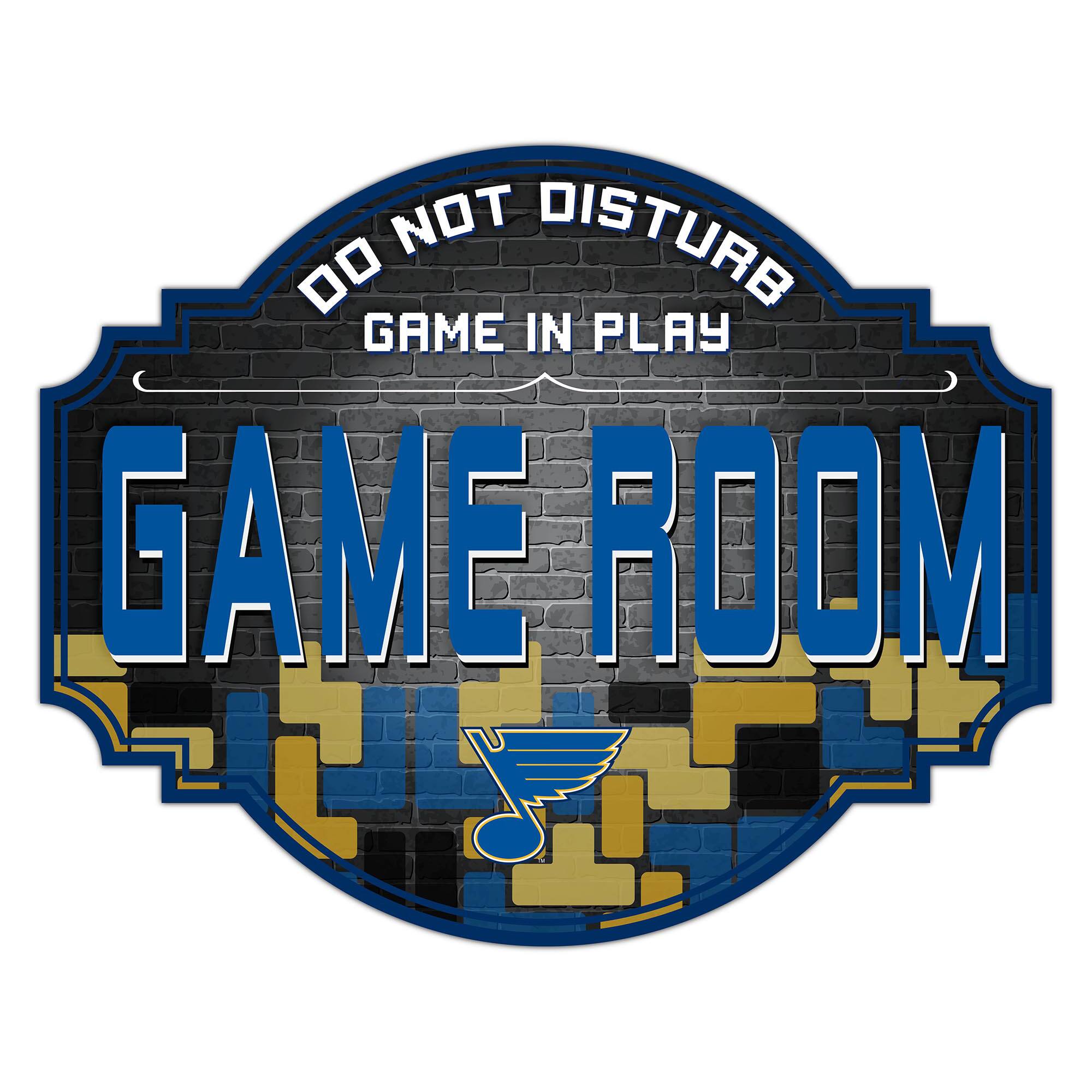 St. Louis Blues 12'' Game Room Tavern Sign