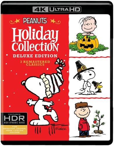 Front. Peanuts Deluxe Holiday Collection   - 4K Blu-Ray.