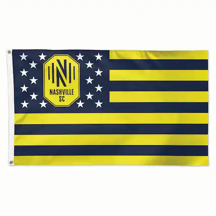 Front. WinCraft - Nashville SC 3' x 5' 1-Sided Deluxe Flag - Multicolor.