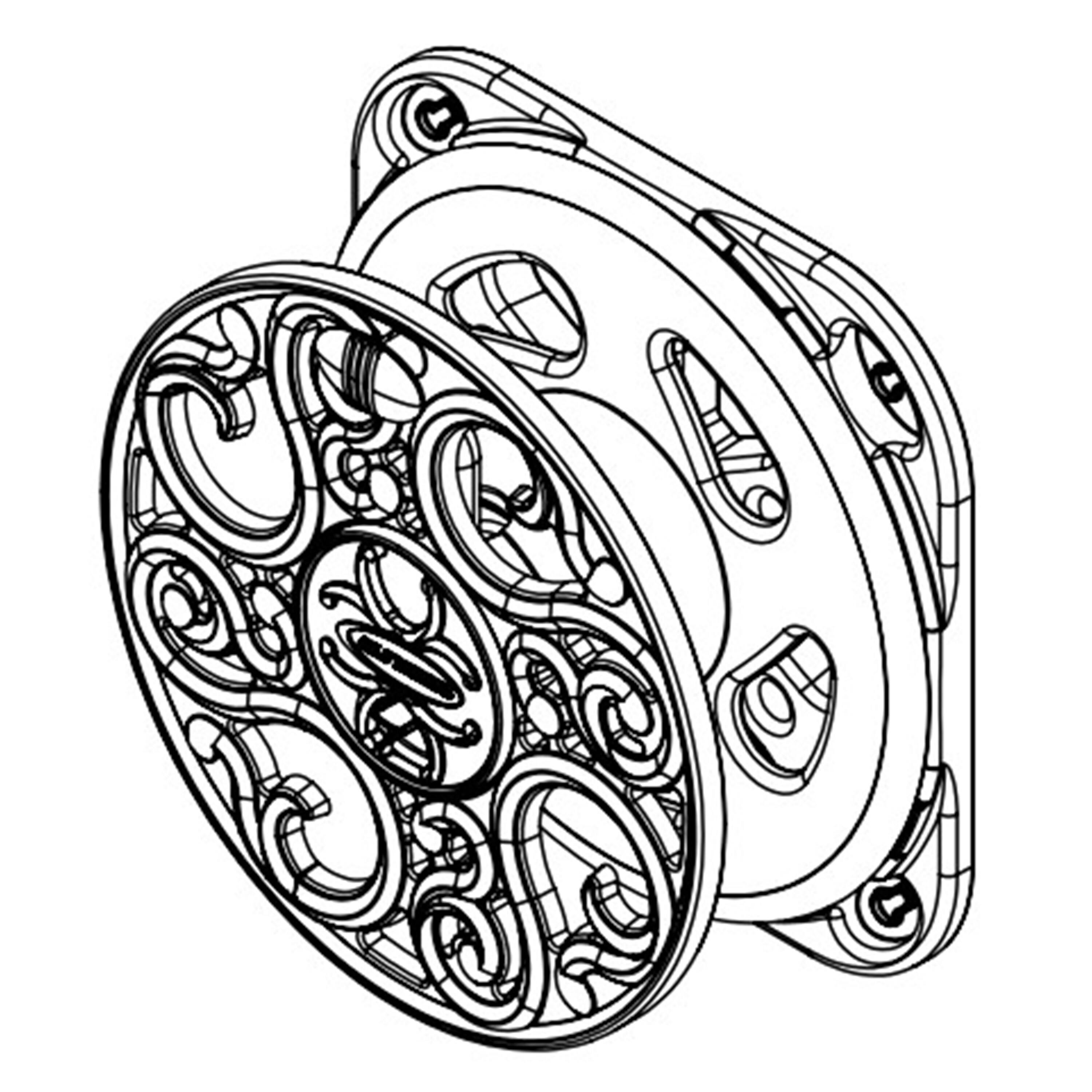 Alt View 3. Suncast - Suncast Sidewinder 60 Foot Side Scroll Decorative Wall Mount Hose Reel, Bronze.