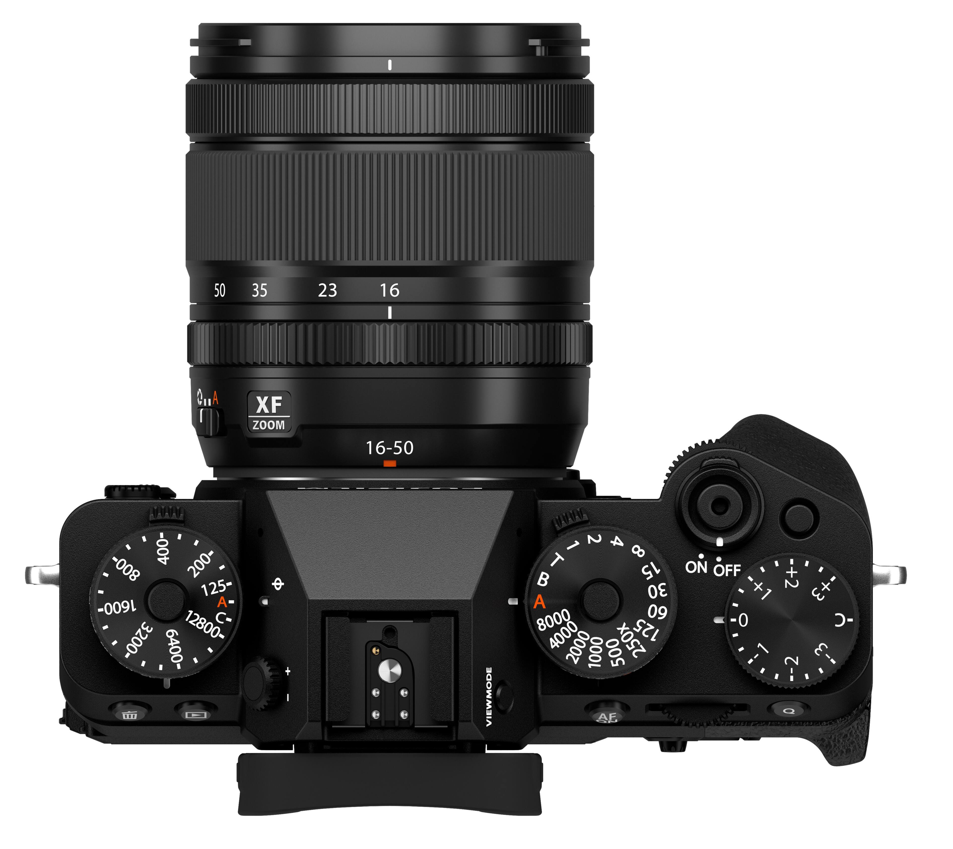 The image features a large black camera with a zoom lens, which is a digital camera. The camera has a zoom lens that can be adjusted to different focal lengths. The lens is mounted on a camera body, which has a display screen on the back. The camera also has a control panel with various buttons, including a power button, a zoom button, and a menu button. The camera is designed to capture high-quality images and videos, making it a popular choice for photographers and videographers.
