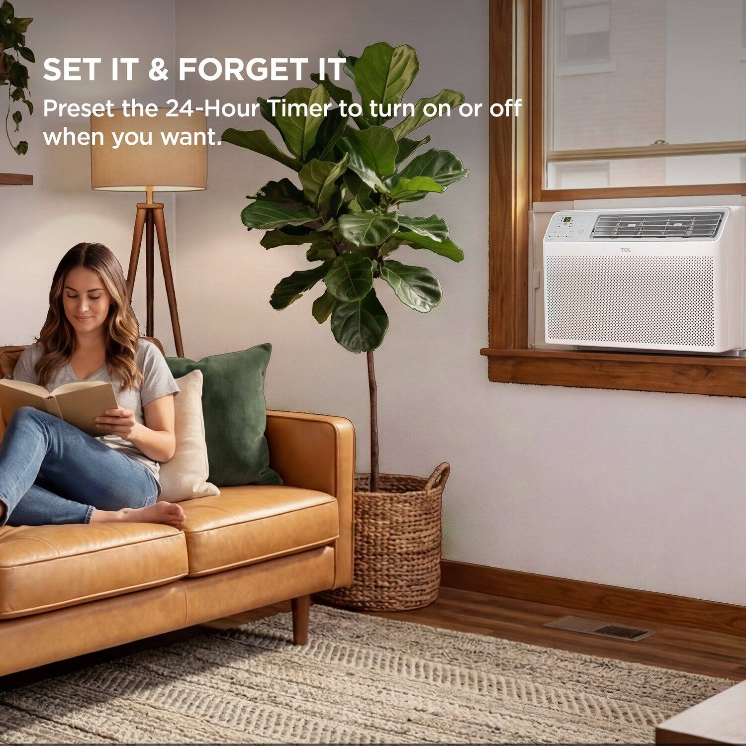 SET IT & FORGET IT  
Preset the 24-Hour Timer to turn on or off when you want.