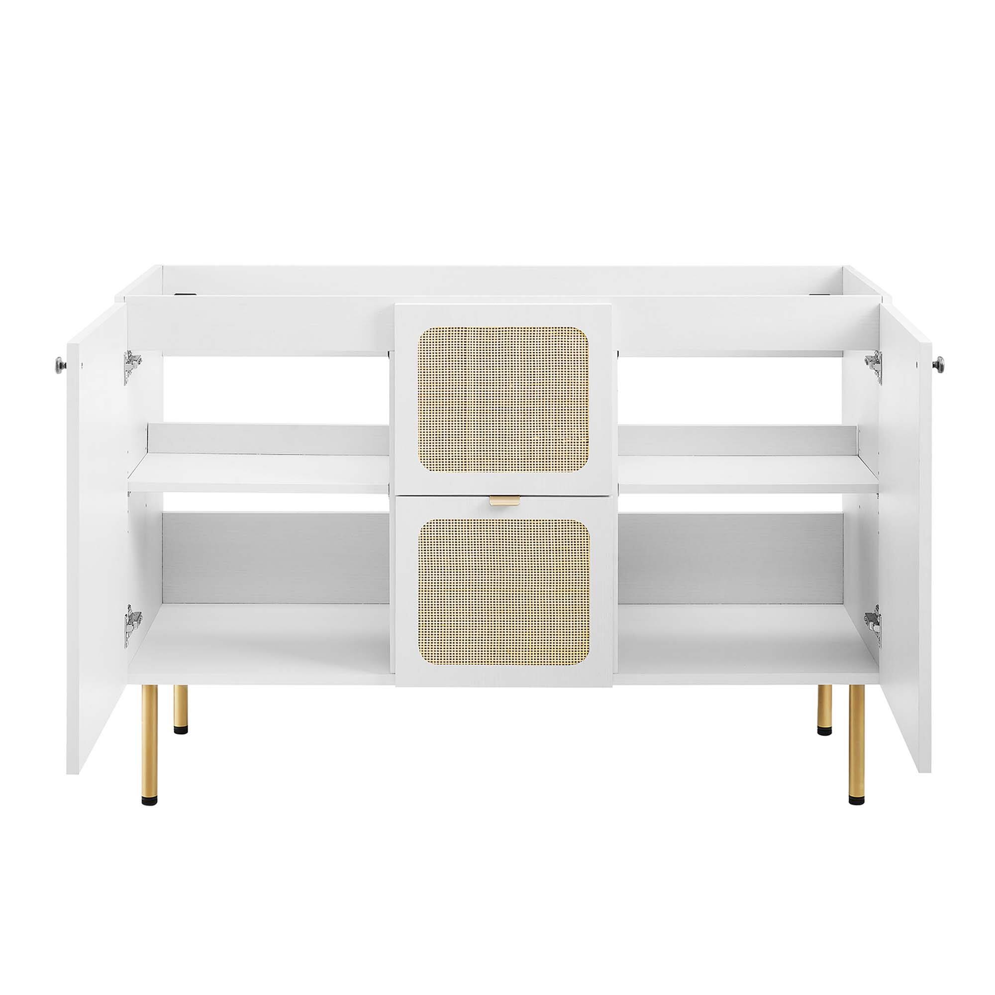 Alt View 5. Modway - Chaucer Bathroom Cabinet Basin Not Included by Modway - White.