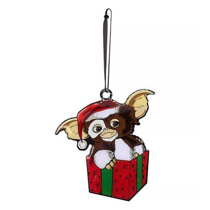 Front. Trick or Treat Studios - Gremlins Holiday Horrors Metal Ornament | Holiday Gizmo - Red.