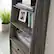 Left. Sauder - Harvey Park Narrow Storage Bookcase - Gray.