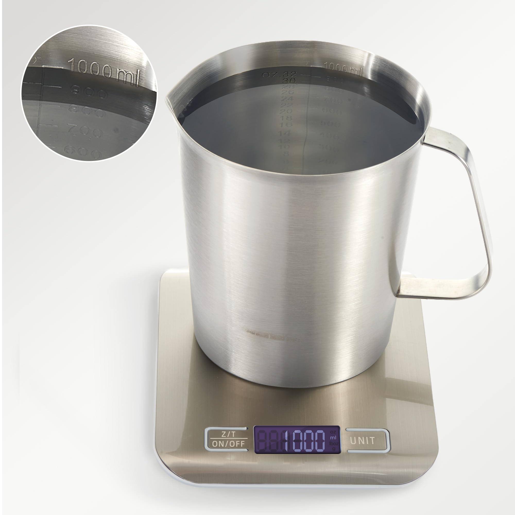 Dapper Styles 18/8 Stainless Steel Measuring Cup With Handle And Pour ...