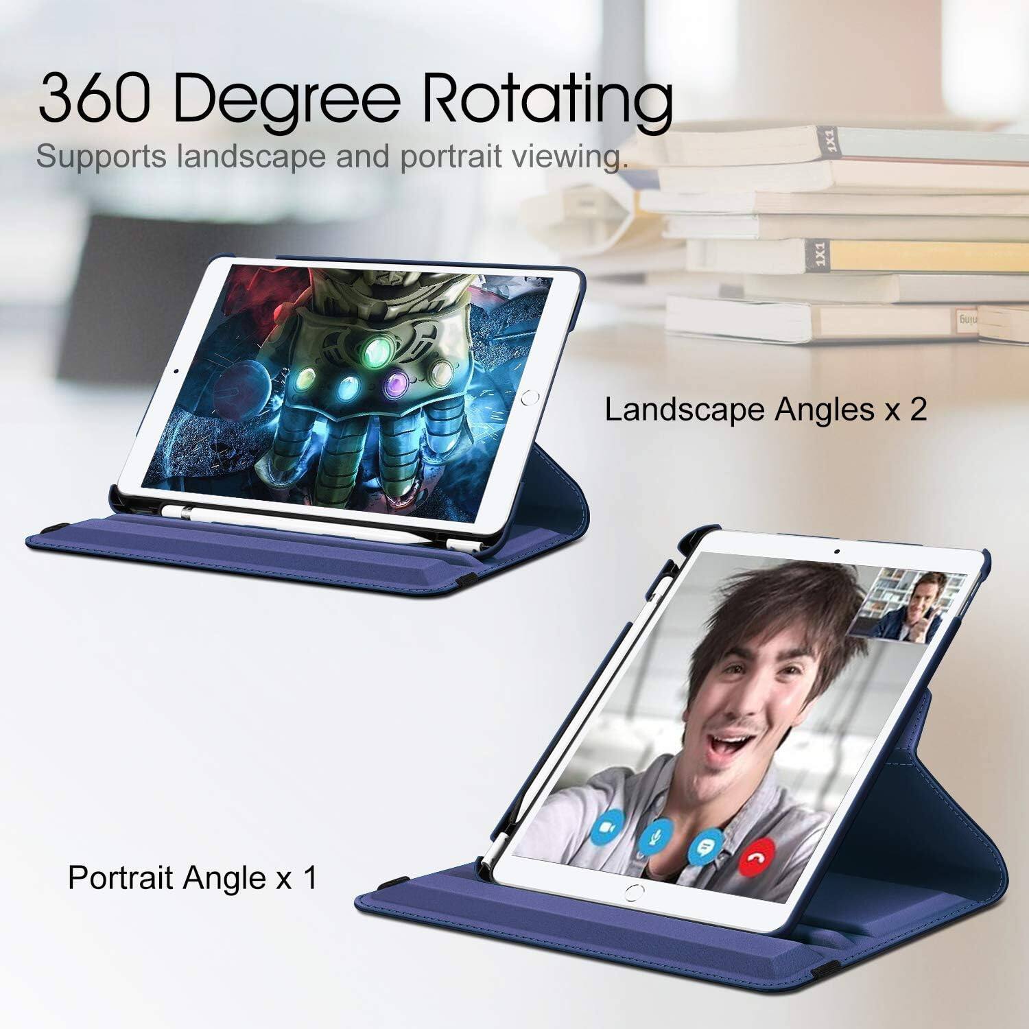360 Degree Rotating  
Supports landscape and portrait viewing.  
Landscape Angles x 2  
Portrait Angle x 1
