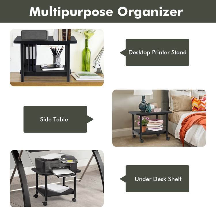 Multipurpose Organizer

- Desktop Printer Stand
- Side Table
- Under Desk Shelf