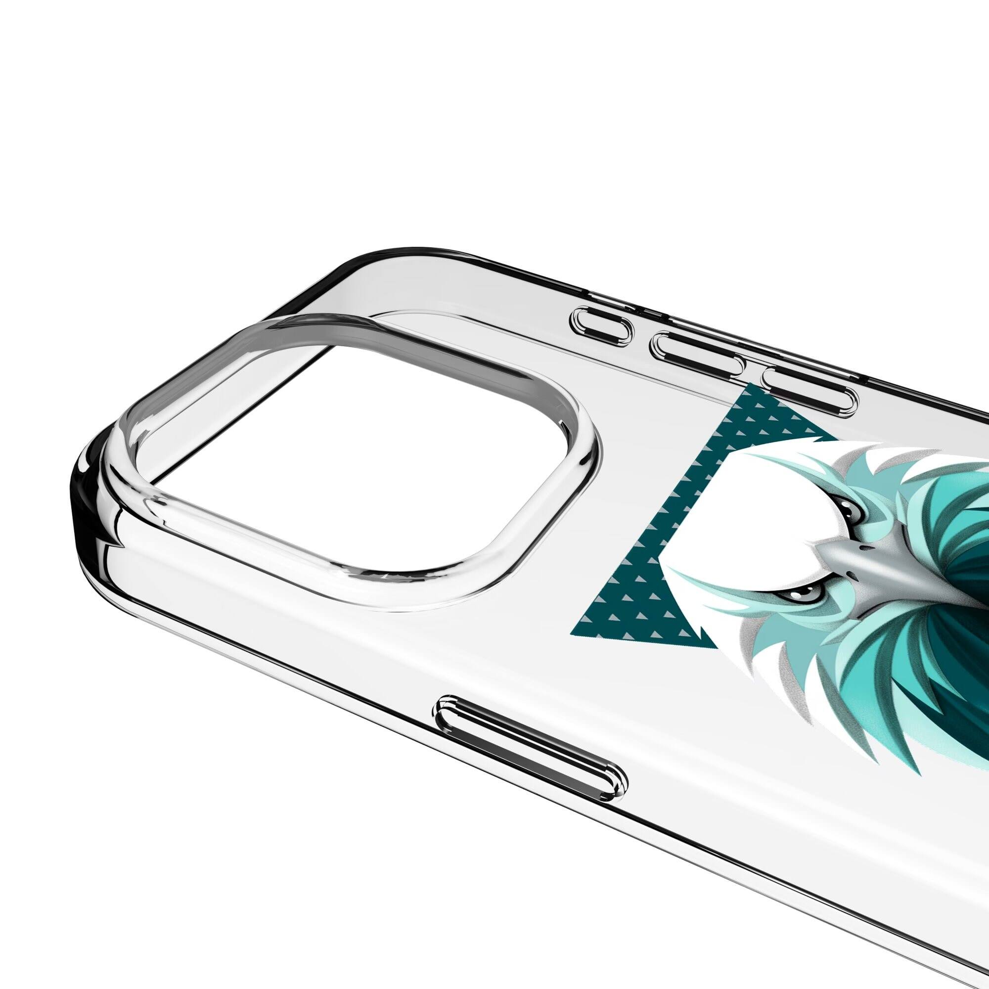 Alt View 2. Keyscaper - Philadelphia Eagles iPhone Clear Case - 15 Pro - Multicolor.