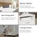 Spacious Tabletop: Spacious tabletop for accommodating large items
Open Storage Shelf: Open storage shelf for easy access to daily use items
2 Storage Drawers: Classified storage of documents and items