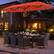 Alt View 4. Costway - 11 PCS Patio Dining Set with 15ft Double-Sided Patio Umbrella (Base Included) - Mix Brown + Orange.