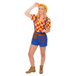 Angels Costumes - Belinda The Builder Women's Costume - Small - Orange