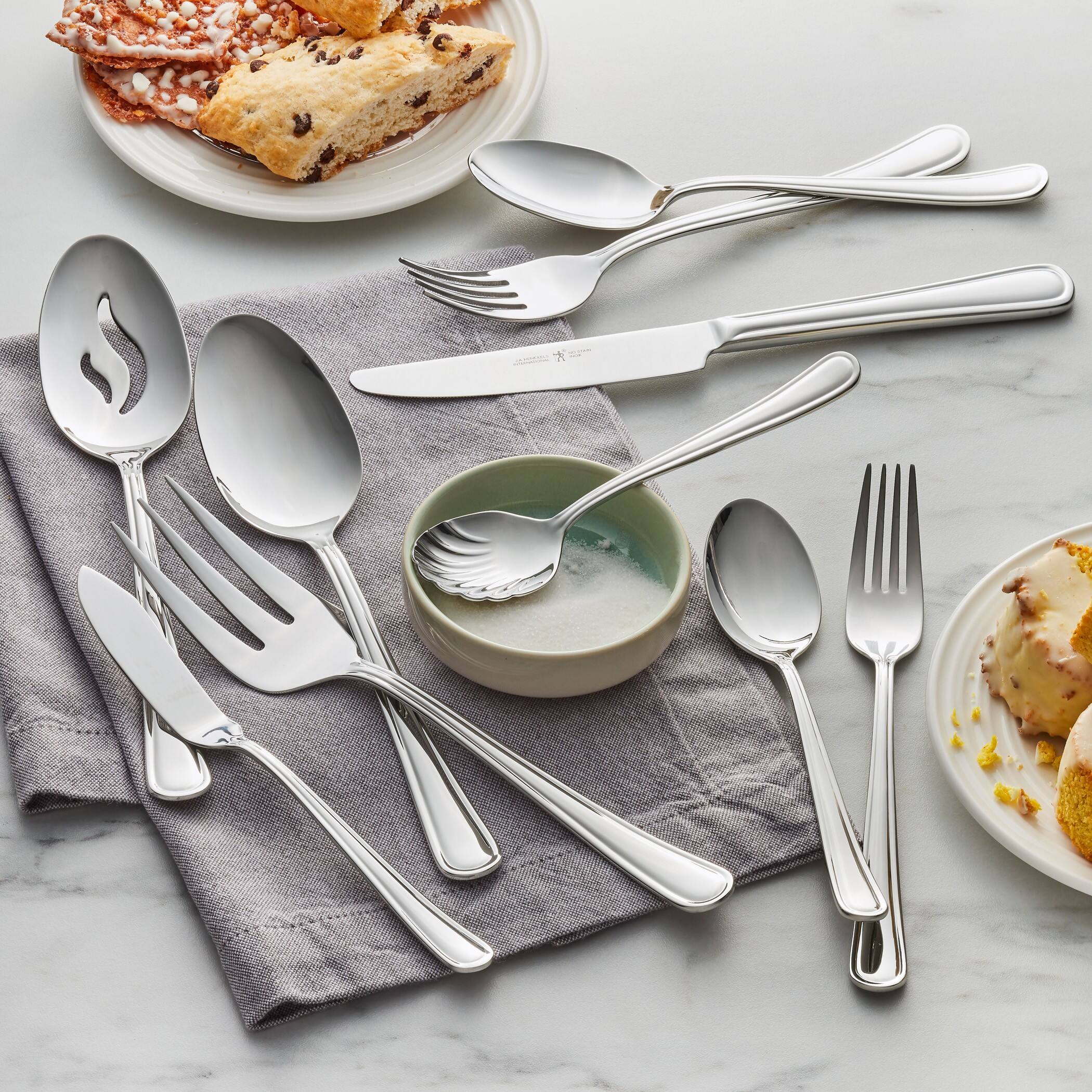 Alt View 2. Henckels - Henckels Cottage 45-pc 18/10 Stainless Steel Flatware Set - Stainless Steel.