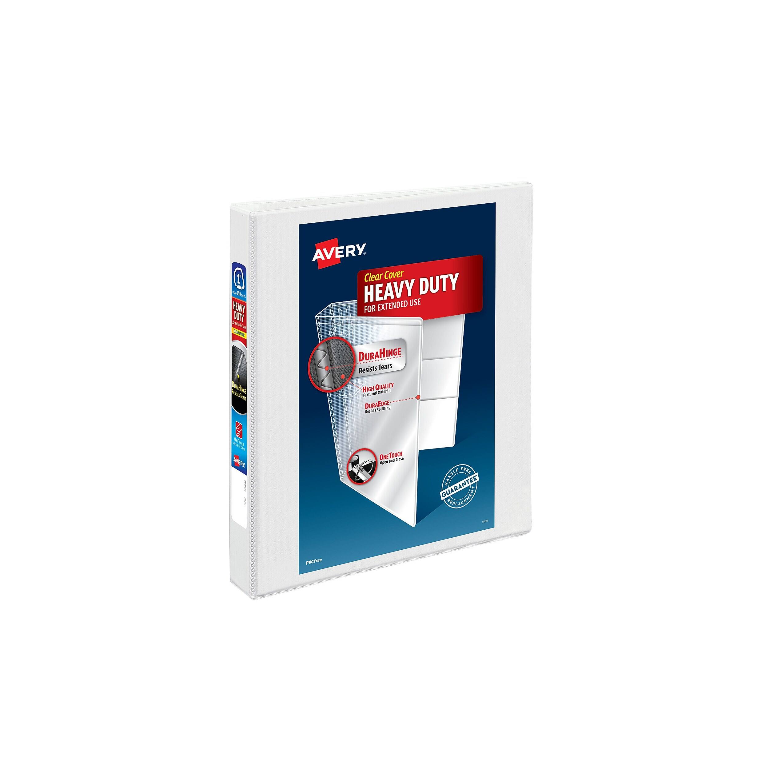 Q: FUEN DUTY  
A: Avery Clear Cover HEAVY DUTY EXTENDED USE FOR  
DURAHINGE Resists Tears HIGH QUALITY Marcenter save DURNEDGE SKON 200  
ONE Touch COM on -  
3201 GUARANTEE MASBLE MUNACEMENTS  
NOW