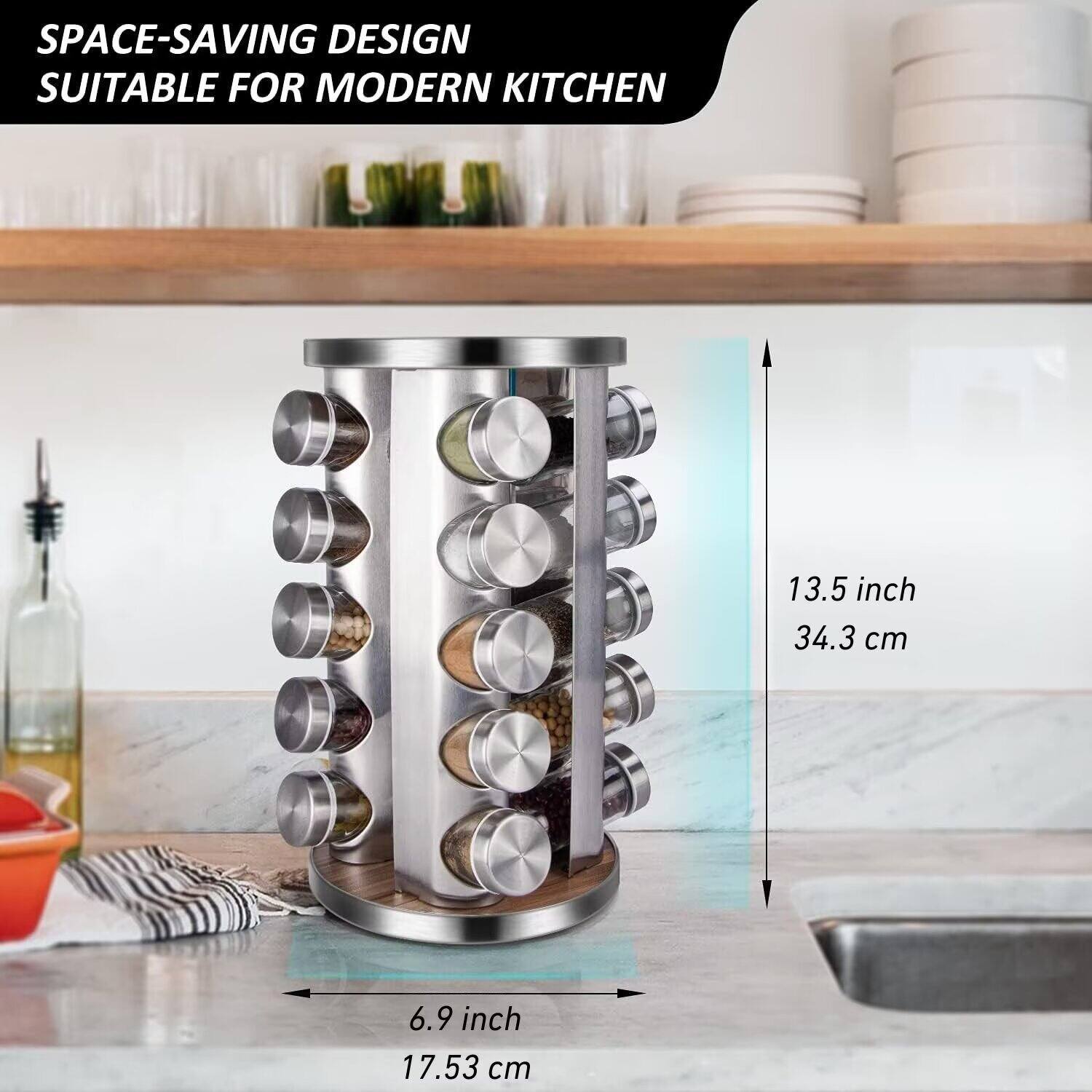 SPACE-SAVING DESIGN  
SUITABLE FOR MODERN KITCHEN  

13.5 inch  
34.3 cm  

6.9 inch  
17.53 cm