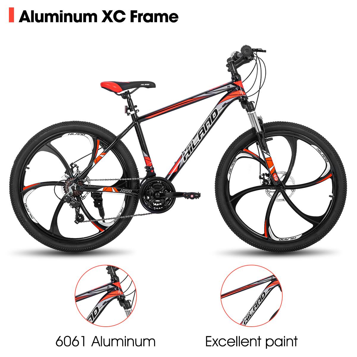 Aluminum XC Frame 6061 Aluminum Excellent paint