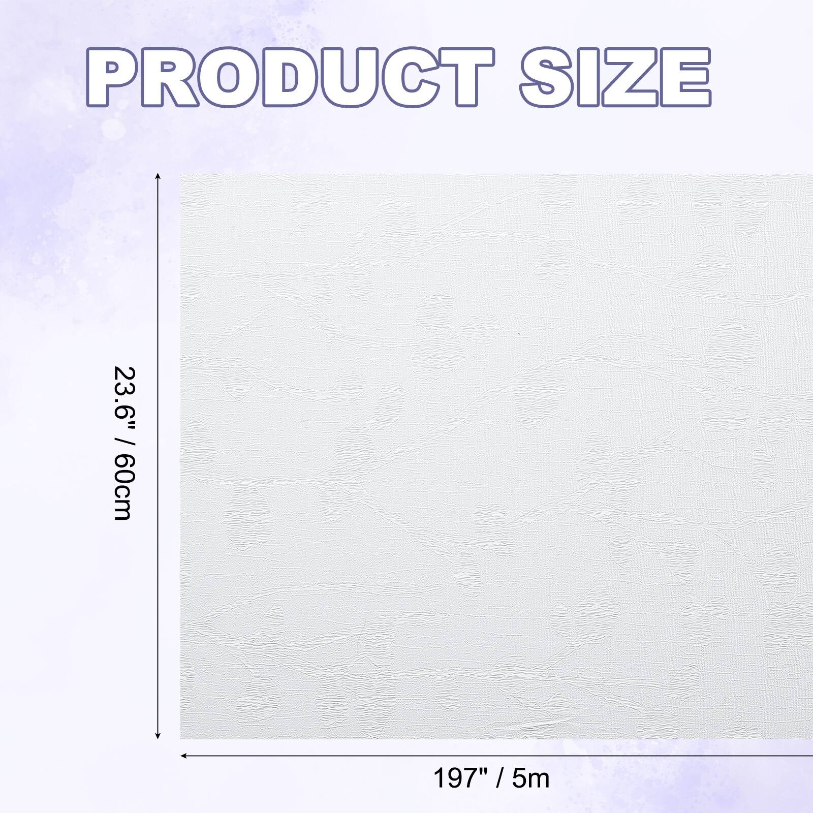 PRODUCT SIZE  
23.6" / 60cm  
197" / 5m
