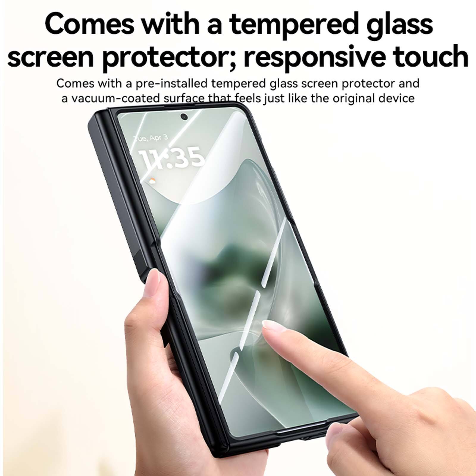Comes with a tempered glass screen protector; responsive touch

Comes with a pre-installed tempered glass screen protector and a vacuum-coated surface that feels just like the original device

Tue, Apr 3 11:35