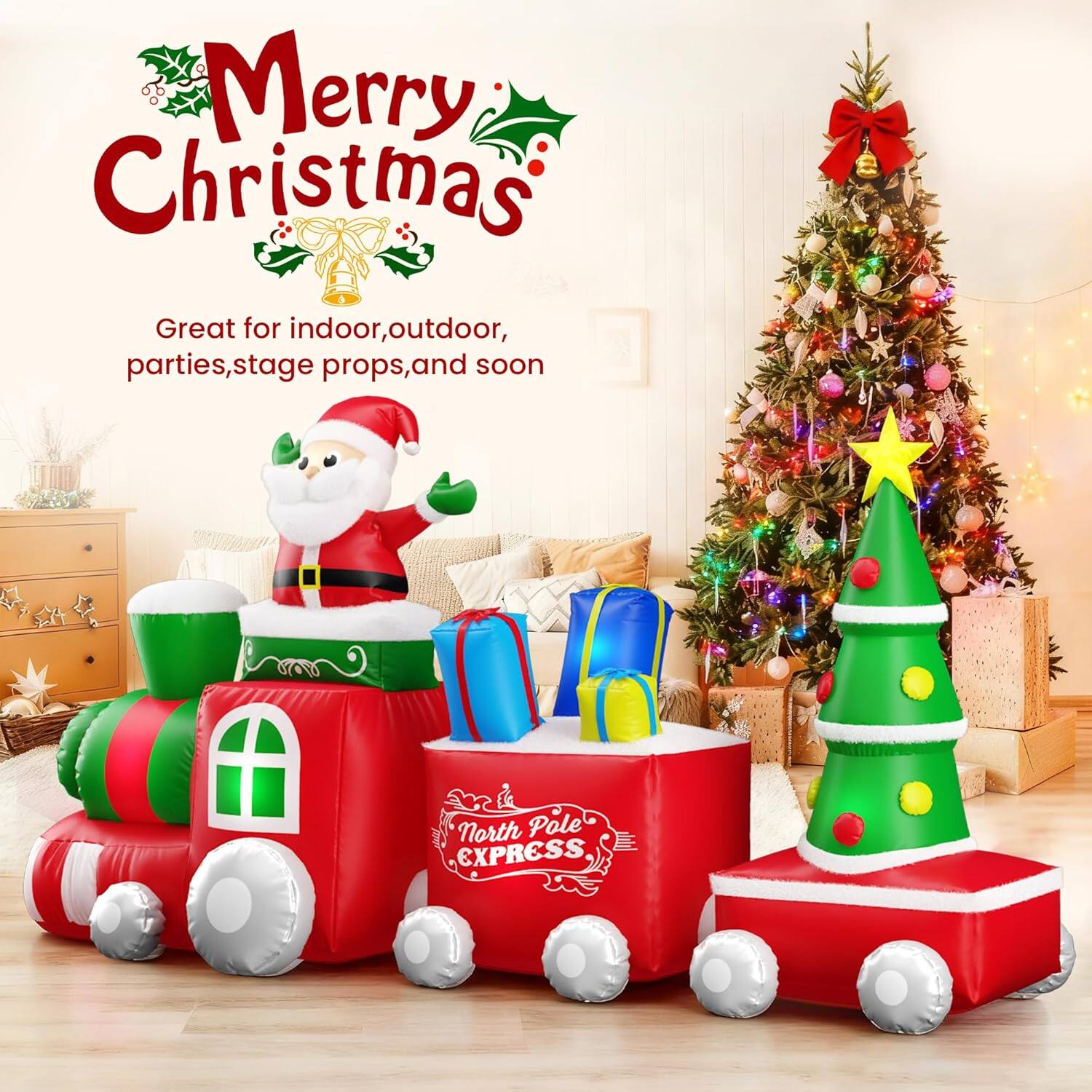 Merry Christmas

Great for indoor, outdoor, parties, stage props, and soon

North Pole EXPRESS