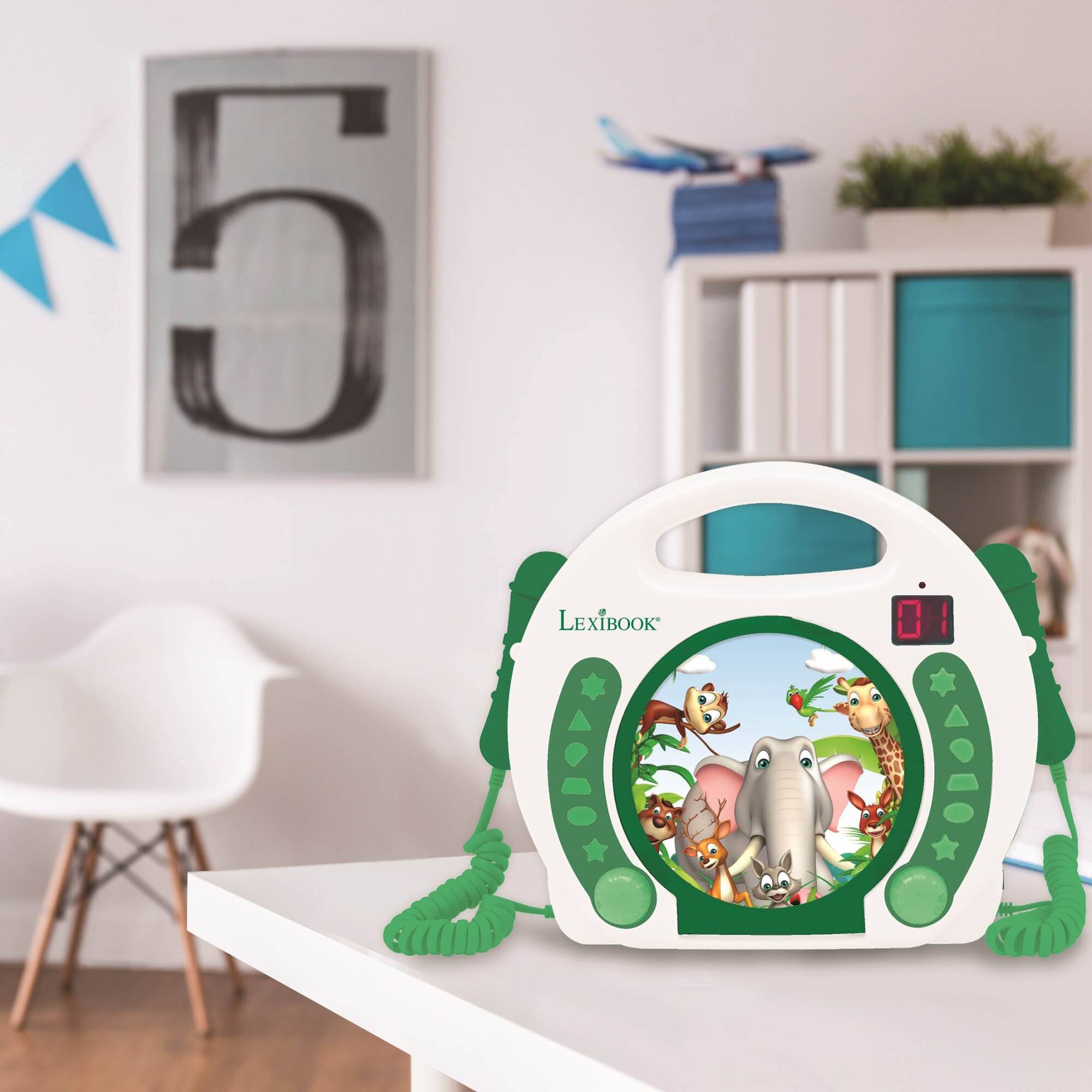 Alt View 9. Lexibook - Animals Portable CD Player with 2 Sing Along Microphones.