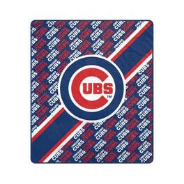 Pegasus - Chicago Cubs 60" x 70" Diagonal Lined Wordmark Ultra Soft Blanket - Multicolor