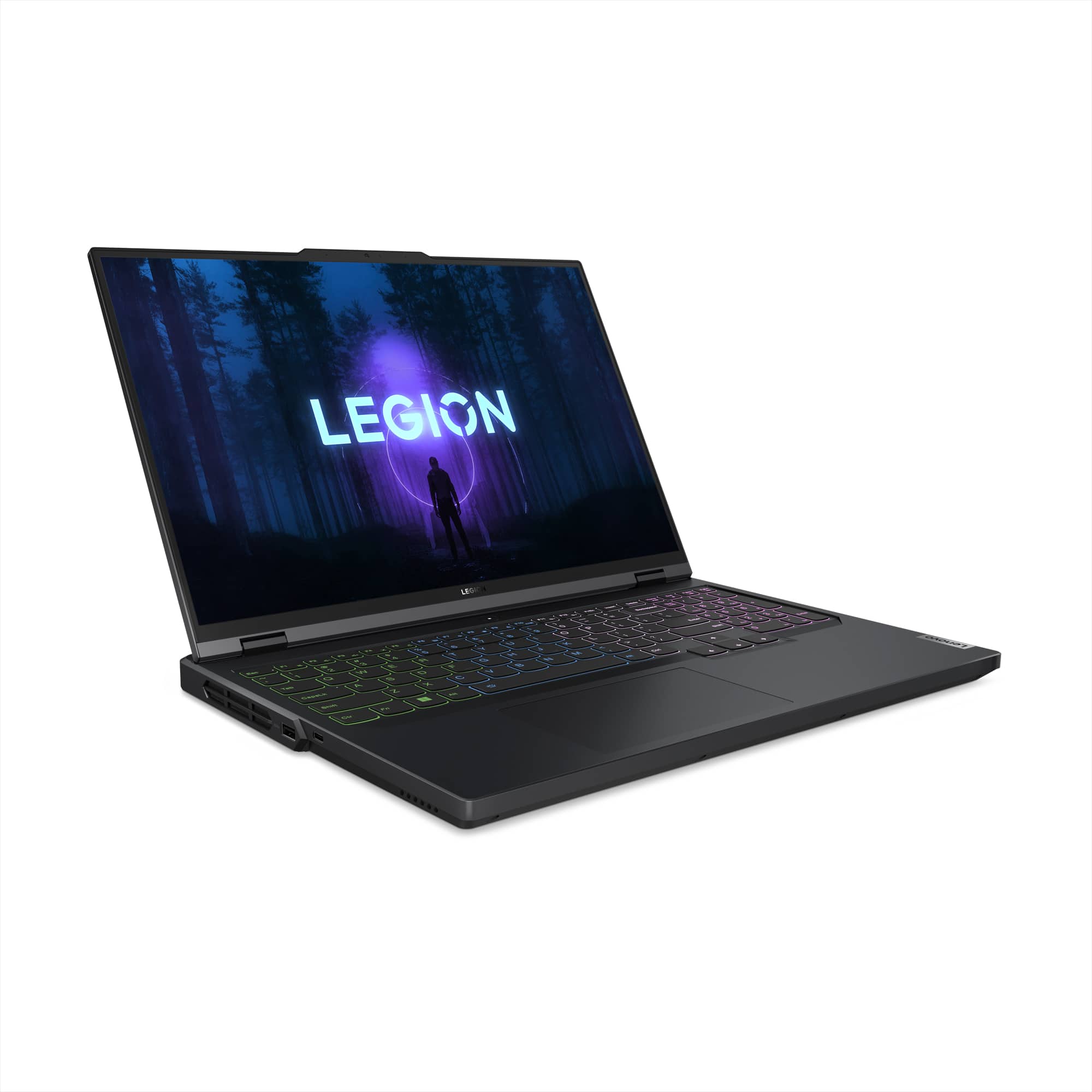 Angle. Lenovo - Legion Pro 5i 16" Gaming Laptop WQXGA - Intel 13th Gen Core i7 with 16GB Memory - NVIDIA GeForce RTX 4070 8GB - 1TB SSD - Onyx Grey.