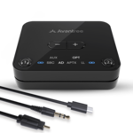 Avantree - Audikast 3 – Bluetooth 5.3 Transmitter for TV Audio via Optical & AUX Outputs - Black