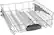 Alt View 27. Bosch - 300 Series 24" Top Control Smart Built-In Stainless Steel Tub Dishwasher with 3rd Rack, 46 dBA - White.