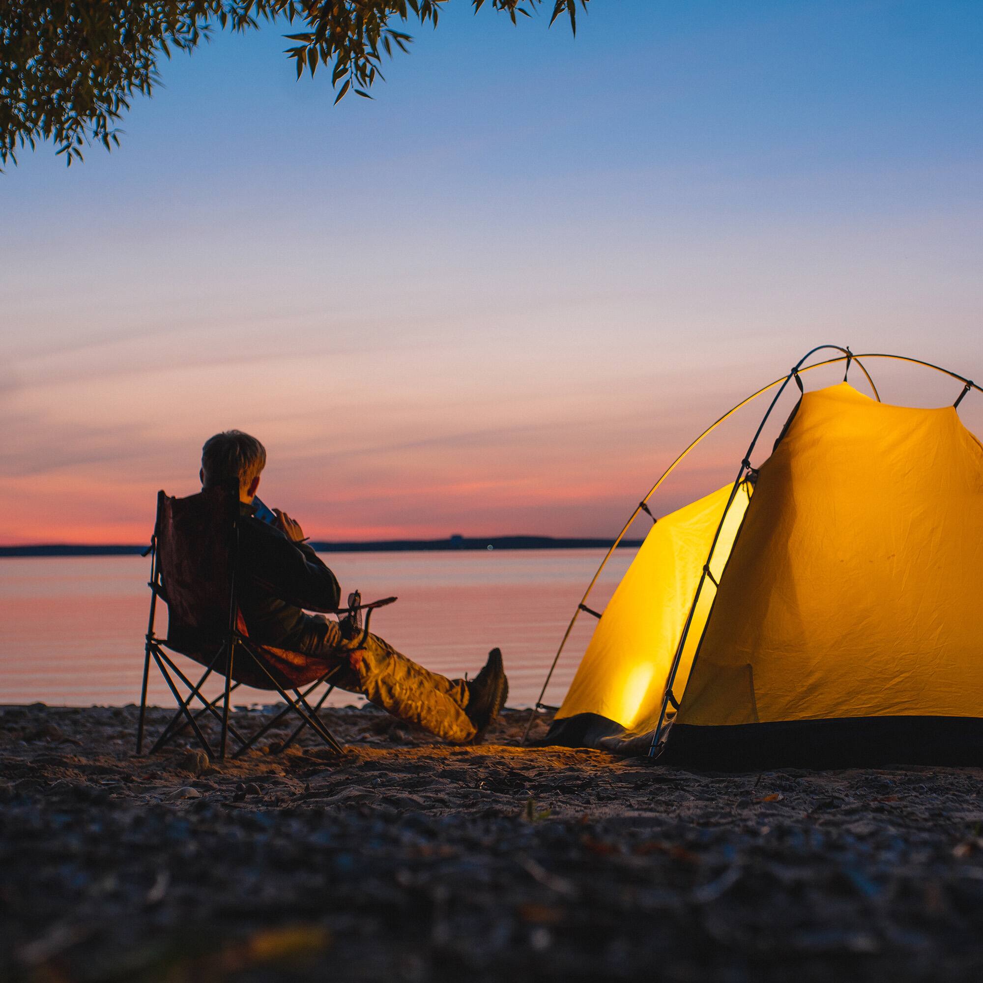 Alt View 5. KingCamp - KingCamp Padded Folding Chair with Cupholder, Cooler, and Pocket, Black (2 Pack) - Black.