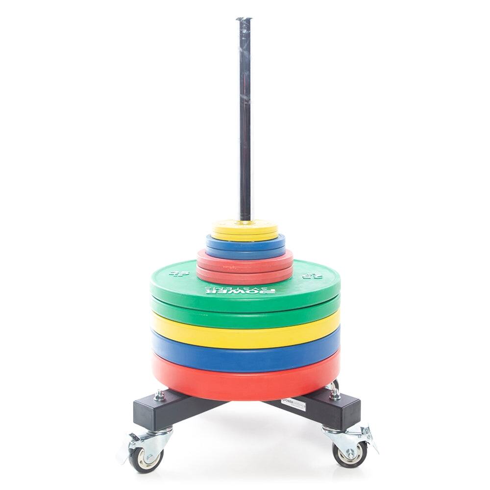 Alt View 5. Power Systems - Power Systems 45 lb Rubber Training Bumper Plate – Blue - Blue.