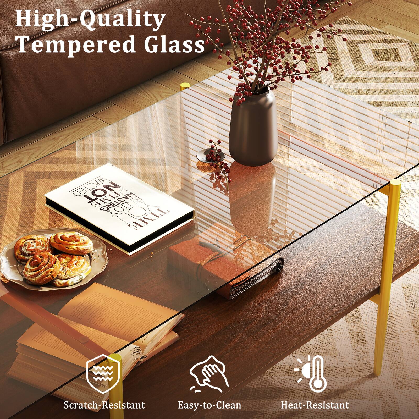 High-Quality Tempered Glass

- Scratch-Resistant
- Easy-to-Clean
- Heat-Resistant